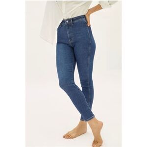 Everlane The Way-High Clean Front Skinny Jean in Vintage Blue Size 24 Crop
